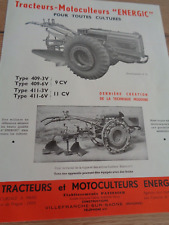 CATALOGUE , PUB , BROCHURE  - MOTOCULTEUR ENERGIC - JARDIN - AGRICOLE