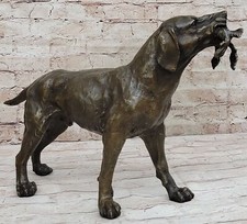 Anglais Irlandais Gordon Rouge Setter Chasse Oiseau Gun Chien Statue Bronze Art