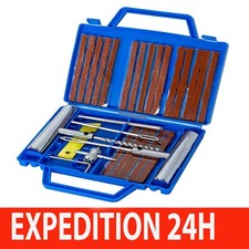 Kit ANTI-Crevaison KIT RÉPARATION PNEU TUBELESS DE LUXE AUTO MOTO + 20 MECHES