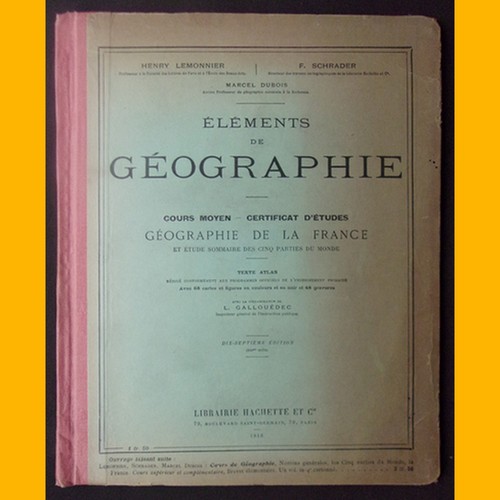 éléments géographie - ÉlÉments, de