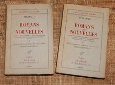 Stendhal ROMANS ET NOUVELLES en 2 vol. LE DIVAN 1928 vergé N°