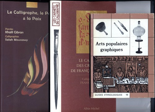 Lot livres calligraphie - livres,