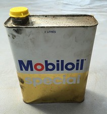 Ancien bidon d'huile MOBILOIL
