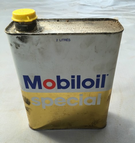Ancien bidon huile mobiloil - ancien, d'huile