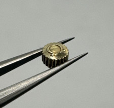 Omega Couronne Antipoussière Plaquée Or Jaune Vintage Diamètre 2,9Mm; Pas 90