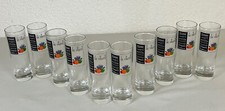 Ancien XXème ensemble de 10 verres Fruidam jus de fruit