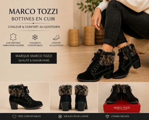 Magnifiques bottines noires - , en
