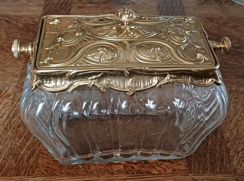 Ancienne bonbonnière verre - ancienne,