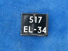 JOUSTRA 30 CM RENAULT DAUPHINE - PLAQUE IMMATRICULATION AR Rear license plate