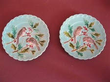 Lot assiettes barbotine
