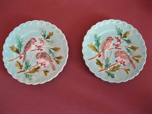 Lot assiettes barbotine
