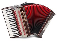 Alpenklang Pro III/72 Accordeon en Bois Palisandre 72 Basses 34 Touches Coffre