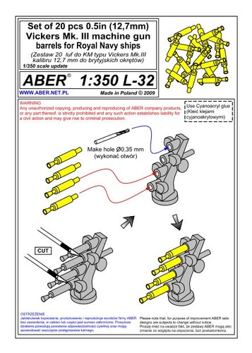 Aber 350 032 canons - 1:350,