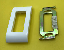 Legrand Ancien Mosaic 45, Plaque Blanche + Grille pour Interrupteur de 1 Module