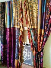 2 PC de vieux rideaux indiens