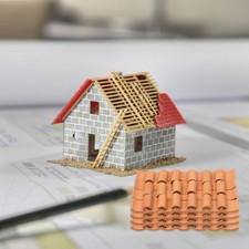  120 Pcs Tuiles Miniature Pour Toiture Décor De Micro-paysage Décoration Maison