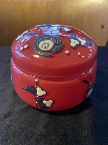 Boite coton art deco verre - À,