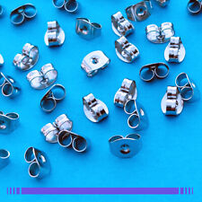 LOT 40 ou 80 Fermoirs pour Crochets Boucles D'oreilles ACIER INOXYDABLE 316