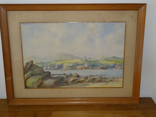 Belle aquarelle signée jean - belle,