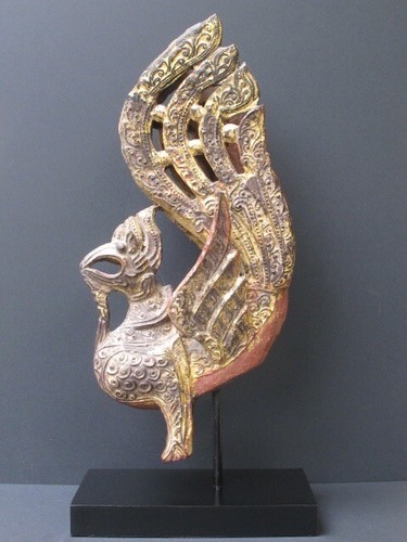Oiseau hansa bois sculpté - hansa, en