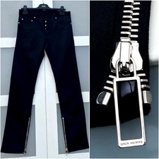 UltraRare & Great Dior Homme AW09 Ankle Zip Slim Fit Black Jeans 17.5