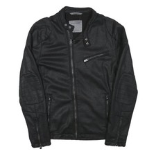 ZARA MAN Veste Motard Noir En