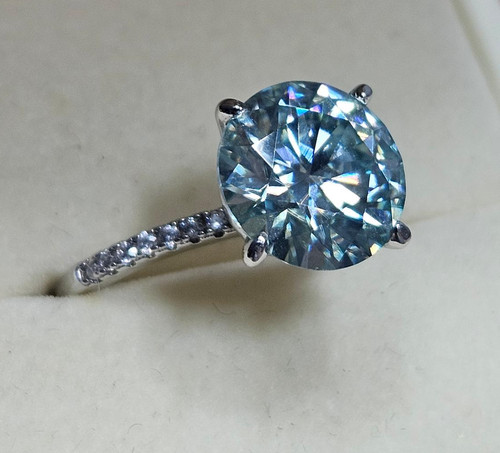 Bague solitaire moissanite - bague,