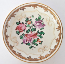 Coupelle en porcelaine de Chine, decor floral, peint main, Chine, signature.