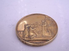 RARE MEDAILLE RONDE DE MARIAGE