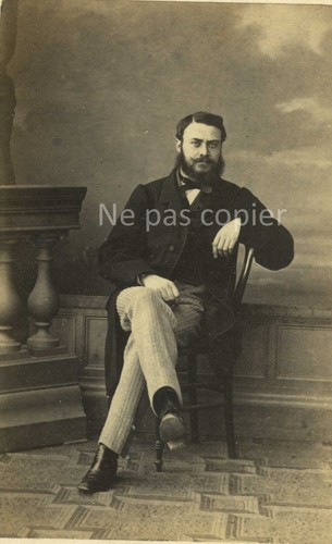Homme vers 1865 cdv par - vers,