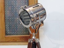 Créateur Marin Trépied Sol Lampe - Projecteur Avec Bois Trépied Socle Cadeau