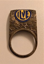 ILVE SMALTATO FREGIO STEMMA BICI EPOCA BICICLETTA HEAD BADGE BICYCLE