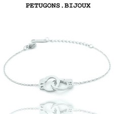 bracelet fin "menottes" acier