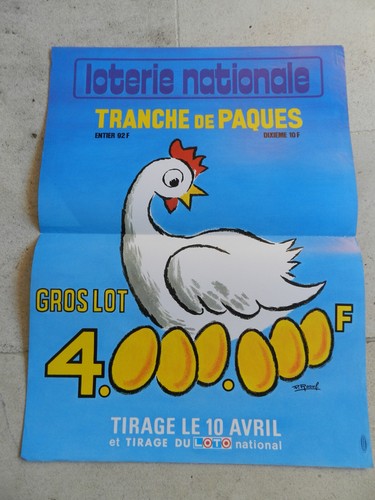 Affiche loterie nationale - affiche,