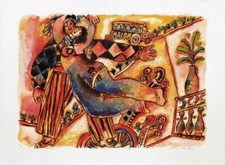 Théo TOBIASSE Lithographie signée numérotée Un Chant d'Exil et de Lumière  1999