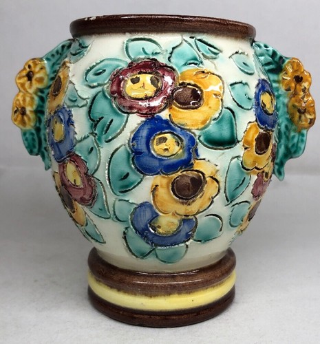 Vase ansé décor floral - ansé,