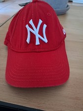 Casquette Rouge NY Yankees 9FORTY New Era Réglable Logo Brodé Blanc Baseball