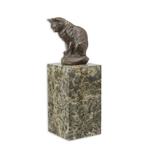 Sculpture chat assise - chat,