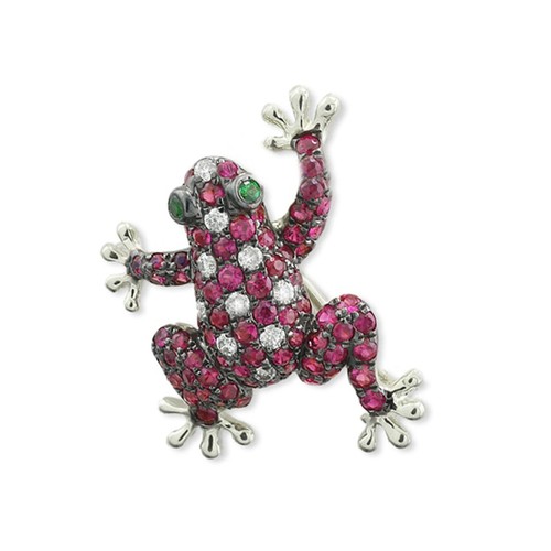 Pendentif broche rubis - pendentif,