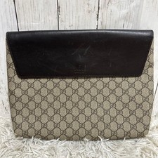 Sac pochette GUCCI PVC marron