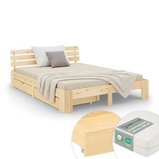 Lit double 140x200 en bois