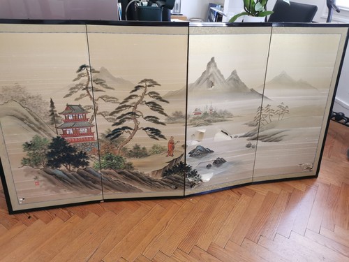 Rare paravent japonais byōbu - rare,
