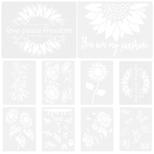  10 Sheets Drawing Templates Diy Stencils Pochoirs Pour Peinture De Bricolage