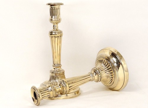 Paire bougeoirs louis xvi - paire,