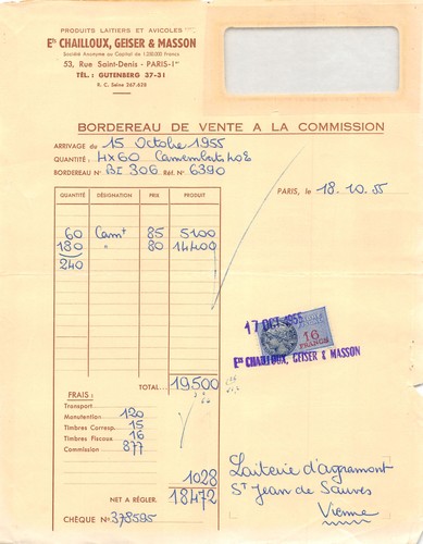 1955 laitiers avicoles - 1955, et