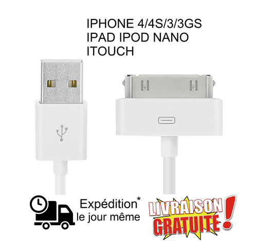 Usb cable pour - iphone, 4s
