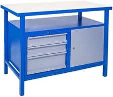 Etabli P 1200 SLT - 120 x 60 cm - 1 porte - 3 tiroirs Güde G40928