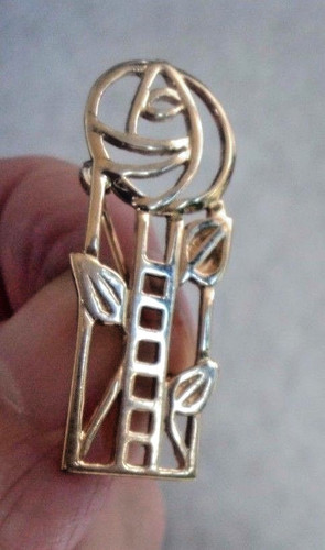 Broche carats design - broche, or