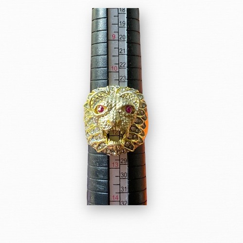 Bague homme tête - lion,