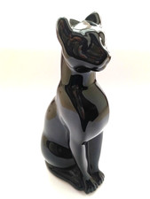 CHAT PANTHERE NOIR EN CRISTAL DE BACCARAT